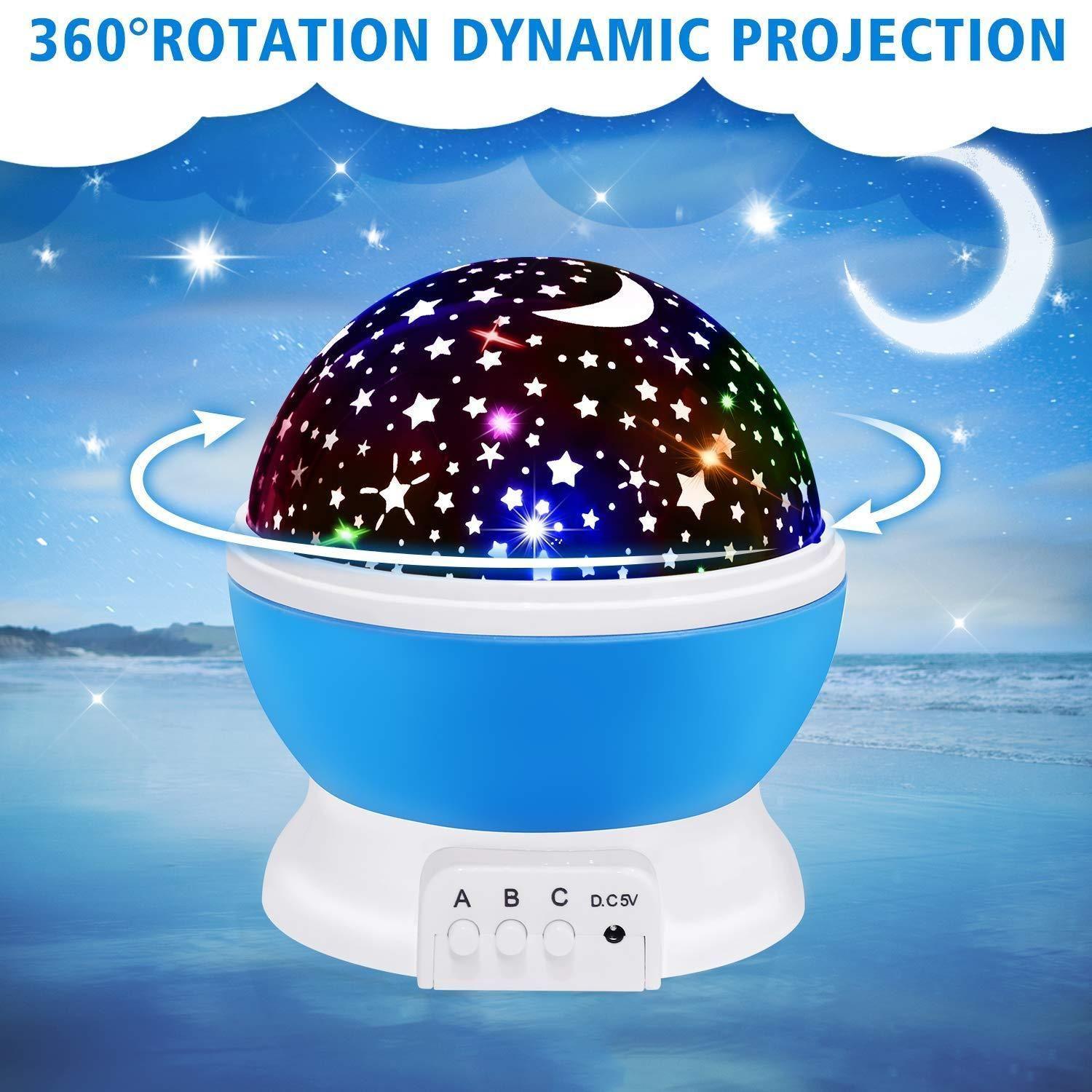 Star Master Dream Color Changing Rotating Projection Lamp - Super Kart