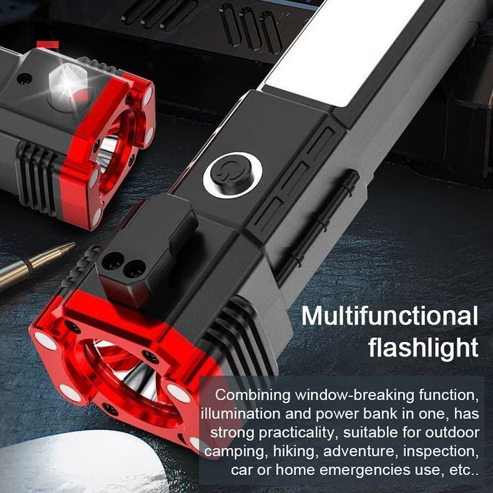 Portable Rechargeable Torch LED Flashlight - Super Kart